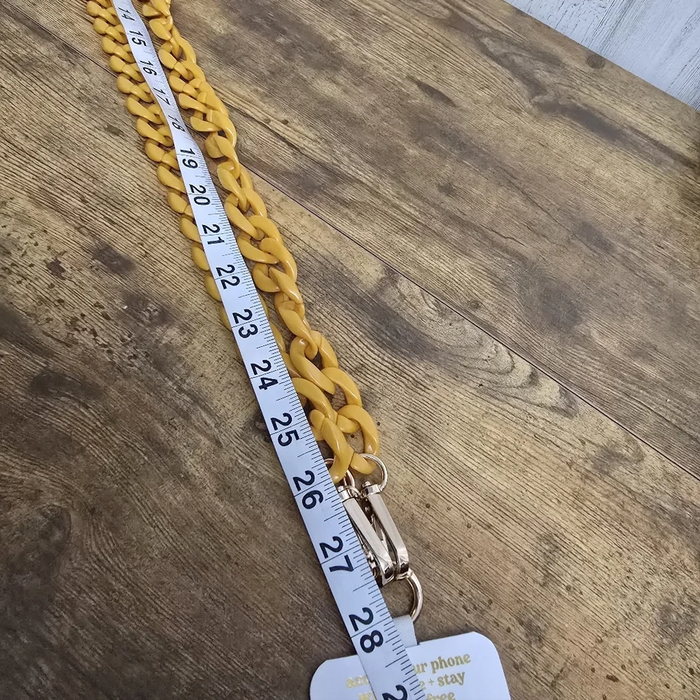 New The Darling Effect Mustard Crossbody Chain For You Phone
